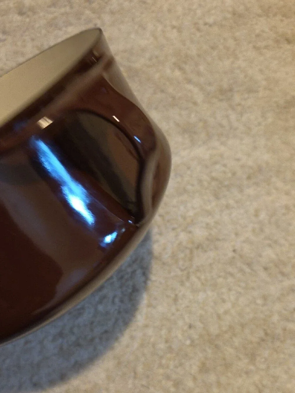 Vintage Dansk Kobenstyle Enamel Dutch Oven in a chocolate